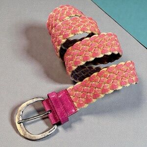 Olsen Woven Canvas and Leather Belt